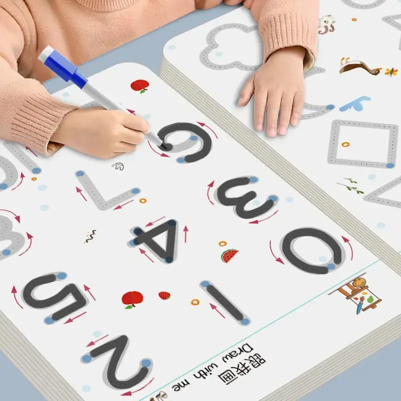 Kids Educational Workbooks - Magical Tracing Workbook Educational Montessori Books