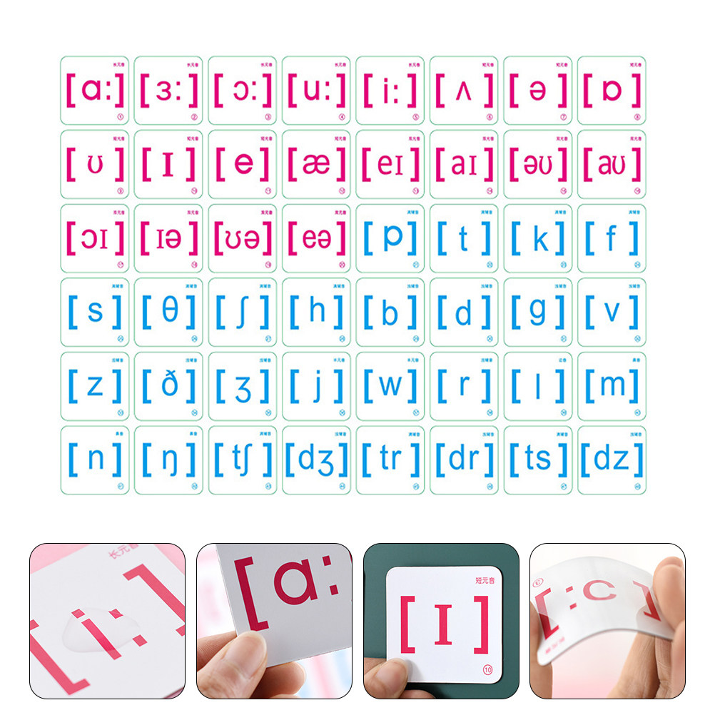 Flash Card Alphabet - 48Pcs Phonetic Magnet Teaching Aid English