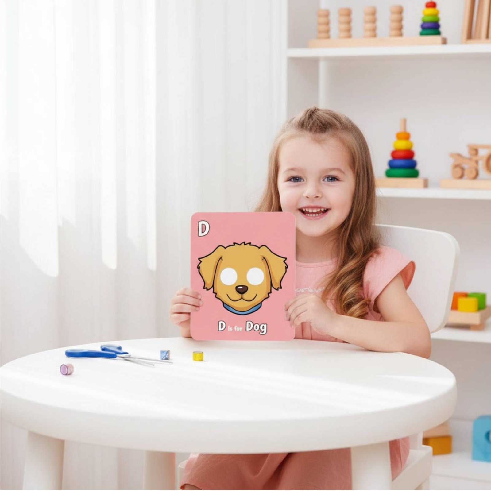 Flash Card Alphabet - Creature Mask Flash Cards Preschool Education