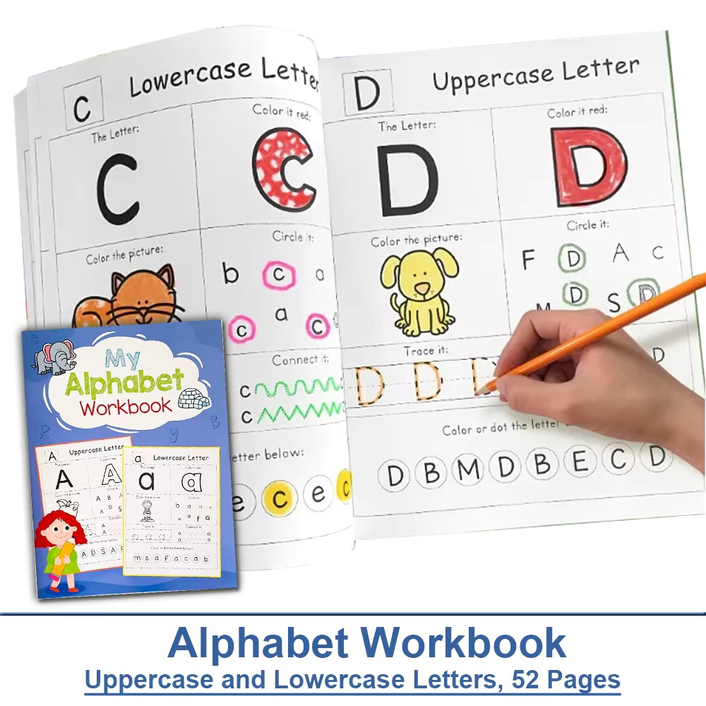 Learning Workbook Preschool - Letters A-Z Alphabet Phonics Practice Workbook