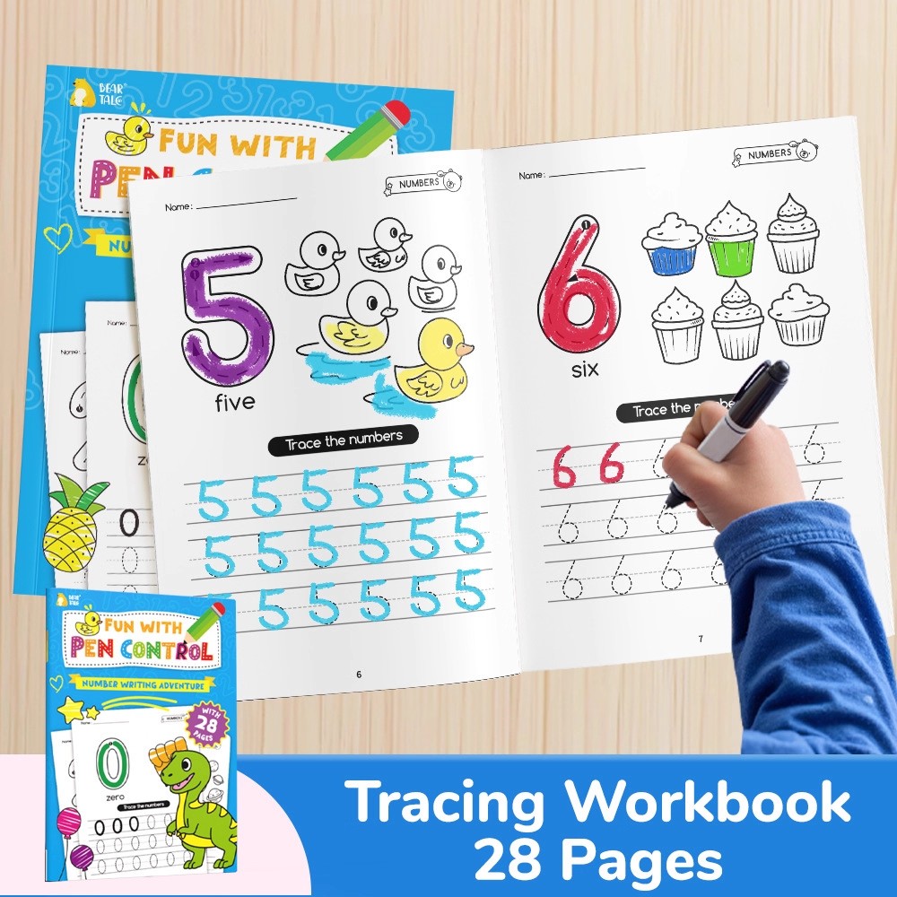 Kids Educational Workbooks - Preschool Pen Control Practice Book for