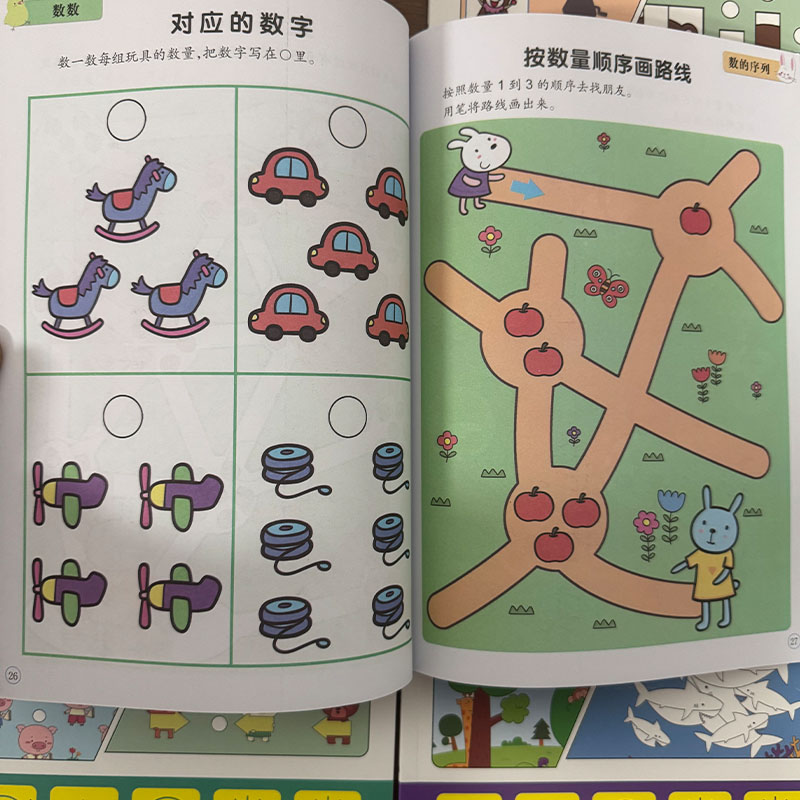 Kids Educational Workbooks - Preschool Brain Development Activity Book Set