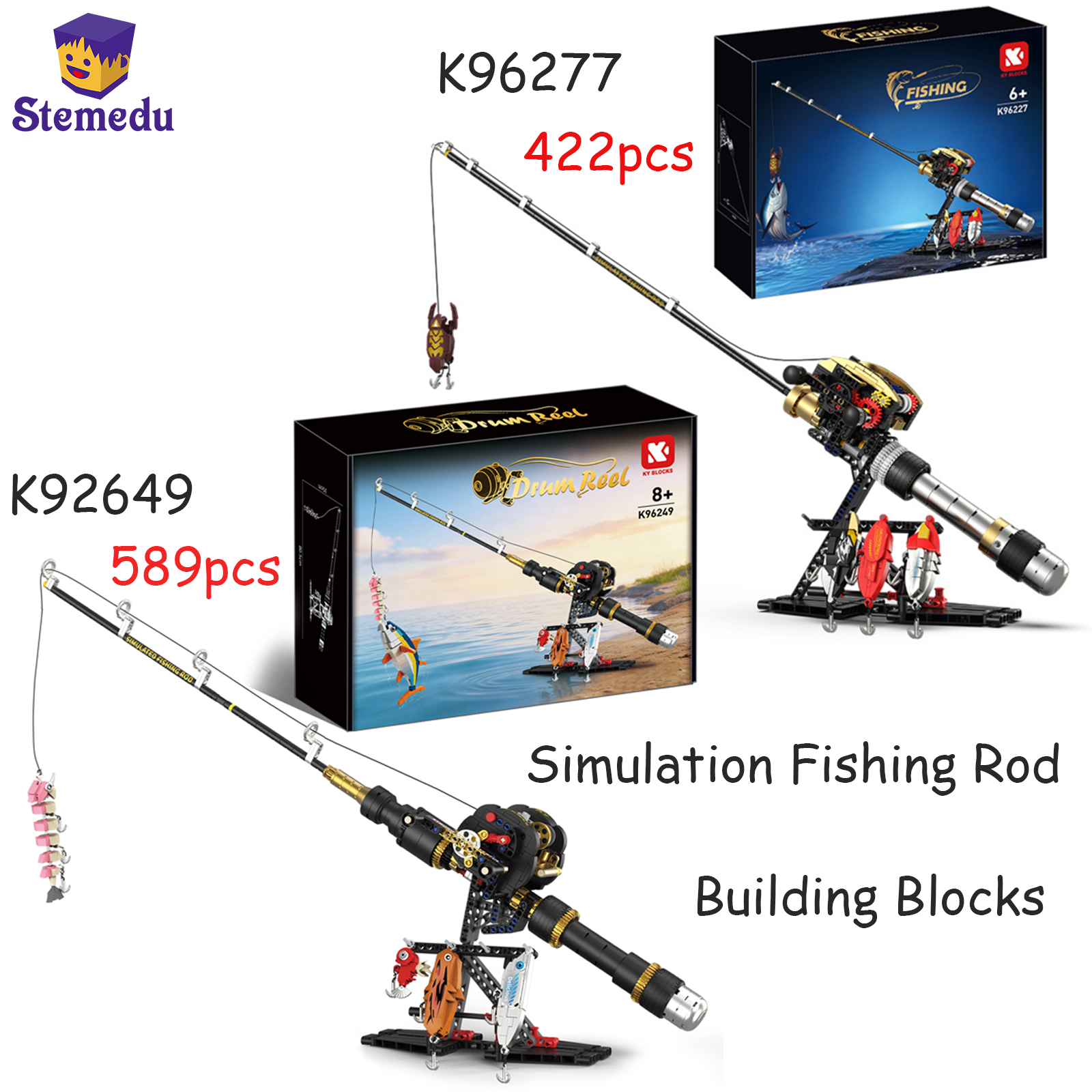 Kids Education Reels - Simulated Gear Reel Fishing Rod Building