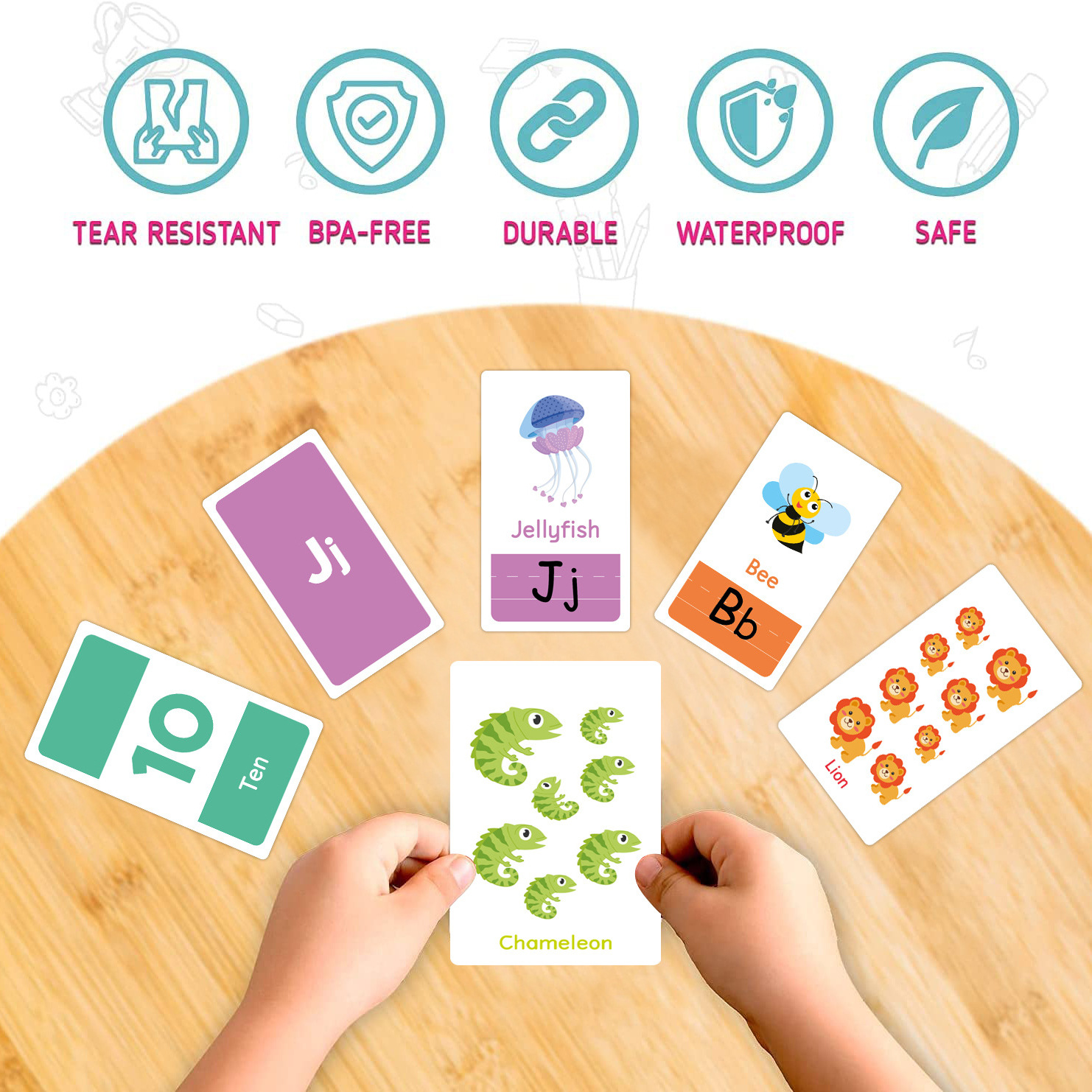 58 Pcs ABC Alphabet Flashcards - Kids Educational Game recension och pris