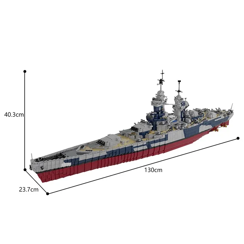 MOC French Richelieu Battleshi - Puzzle Map World recension och pris