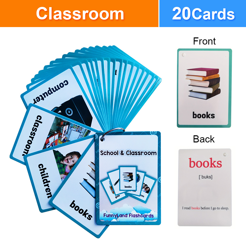Classroom Stationery Vocabular - Flash Card Alphabet recension och pris