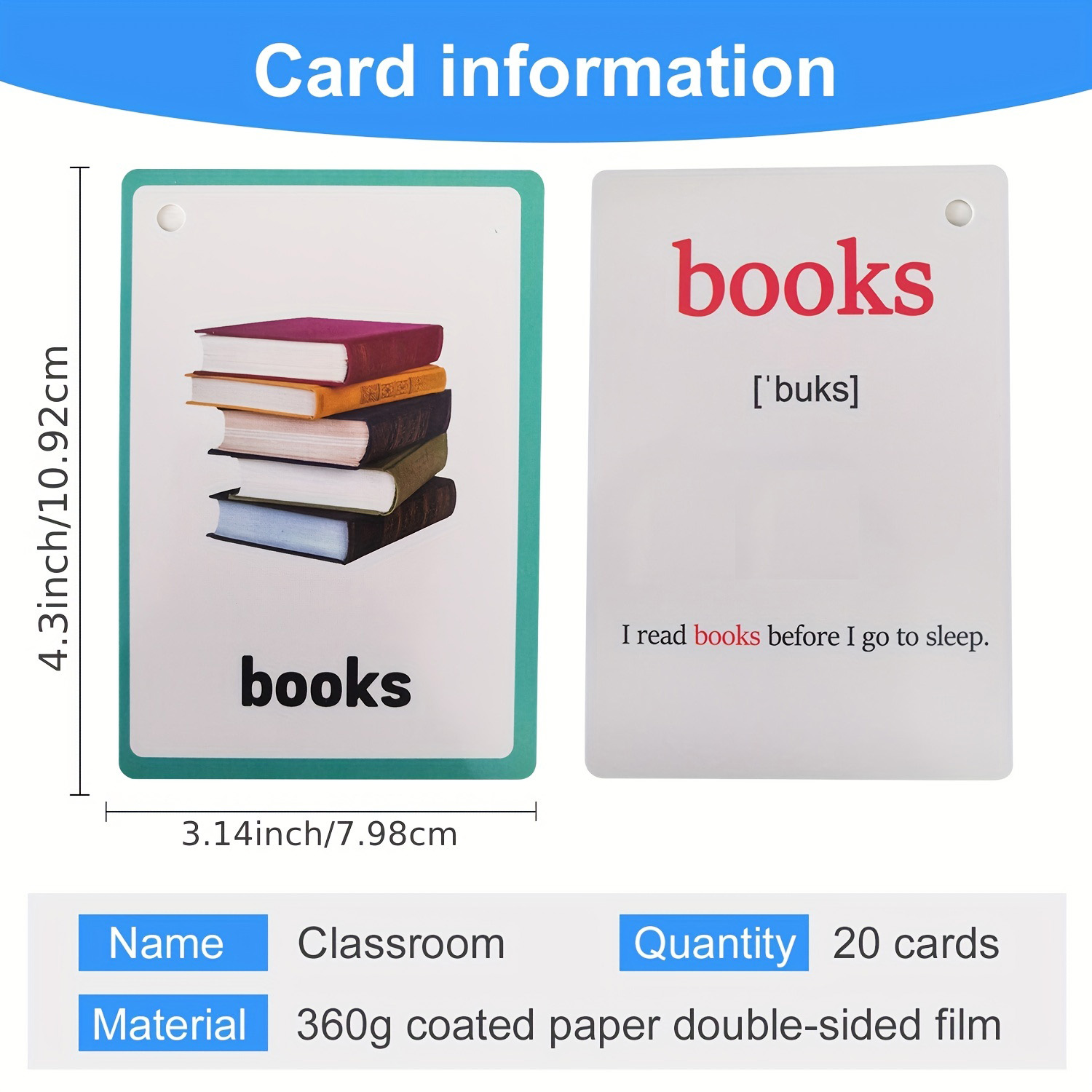 Classroom Stationery Vocabular - Flash Card Alphabet recension och pris