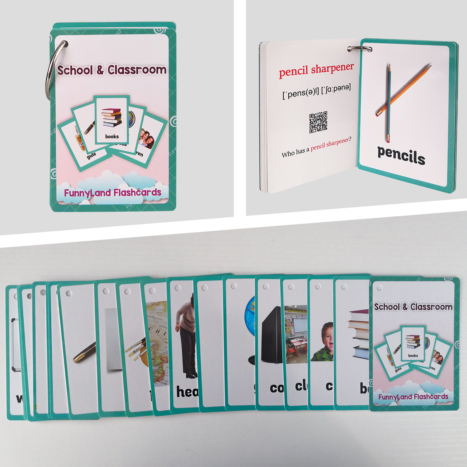 Classroom Stationery Vocabular - Flash Card Alphabet recension och pris