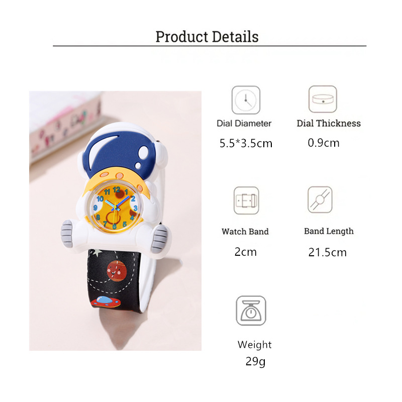 Cartoon astronaut Kids Slap Wa - Kids Educational Watch recension och pris