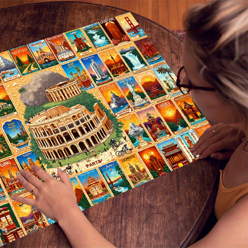 500/1000pcs Paper Jigsaw Puzzl - Puzzle Map World recension och pris