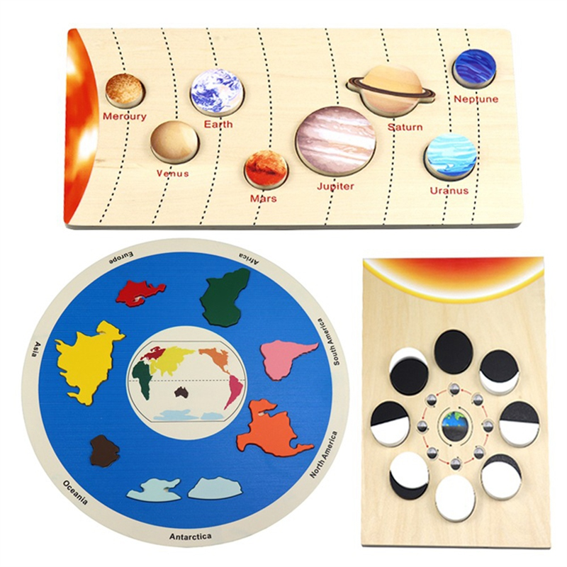 Wooden Planet Puzzles Learning - Puzzle Map World recension och pris