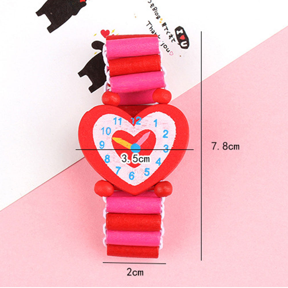 5Pcs Kids Wooden Cartoon Watch - Kids Educational Watch recension och pris