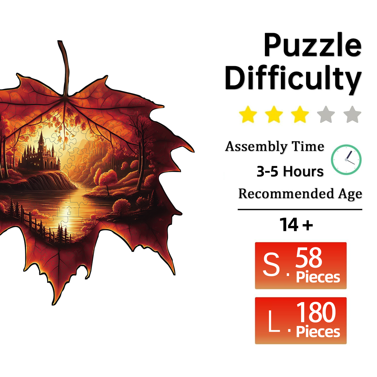 The world in the maple leaf  W - Puzzle Map World recension och pris