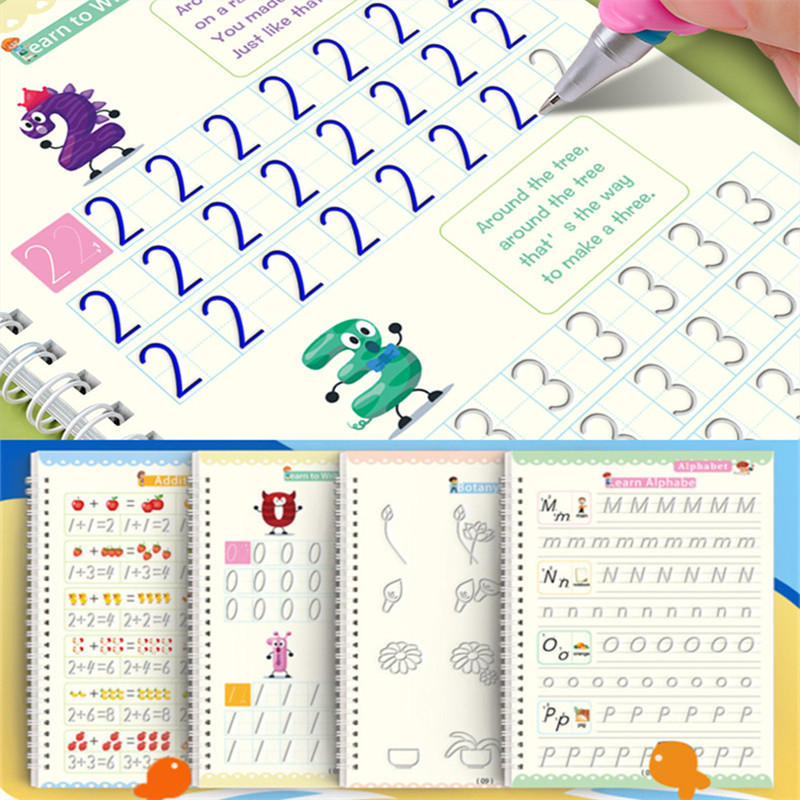 Reusable Magic Copybook Drawin - Kids Educational Workbooks recension och pris