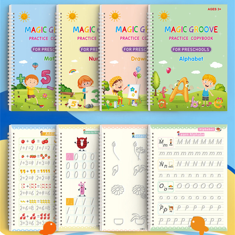 Reusable Magic Copybook Drawin - Kids Educational Workbooks recension och pris