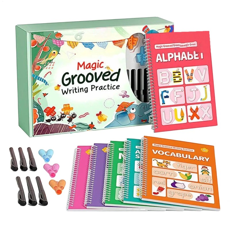 Handwriting Workbook Grooved L - Kids Educational Workbooks recension och pris