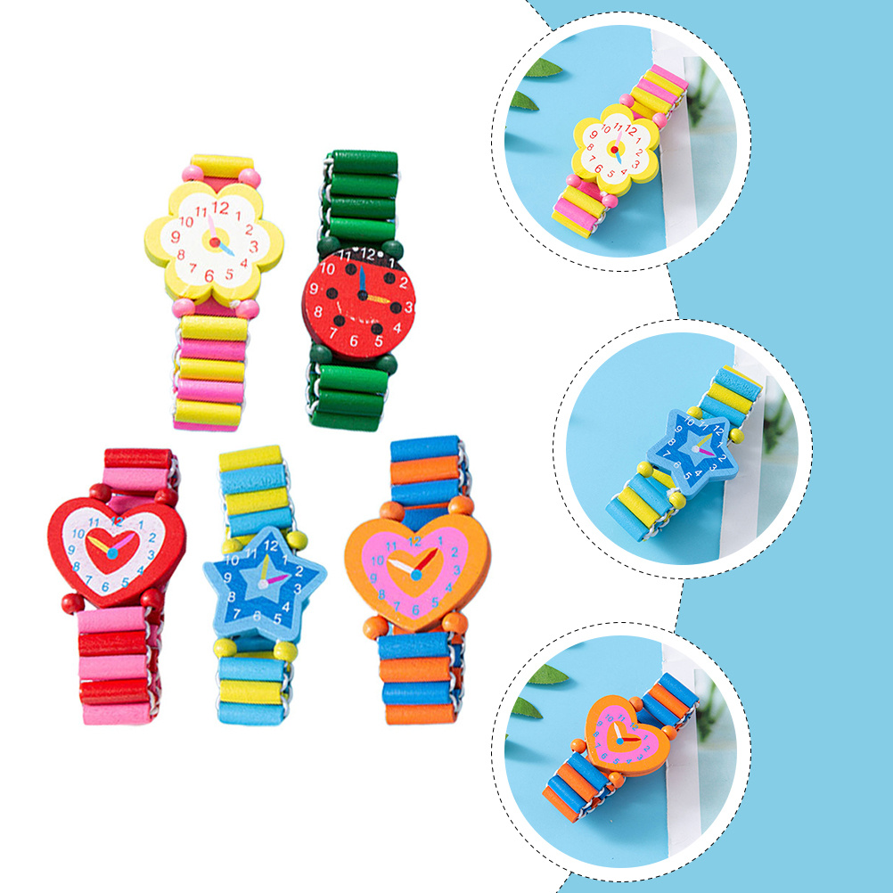 5pcs Children Colorful Bracele - Kids Educational Watch recension och pris