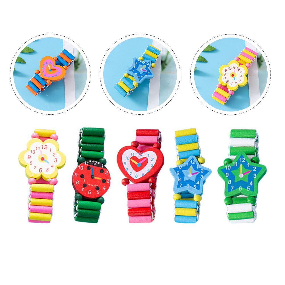 5pcs Children Colorful Bracele - Kids Educational Watch recension och pris