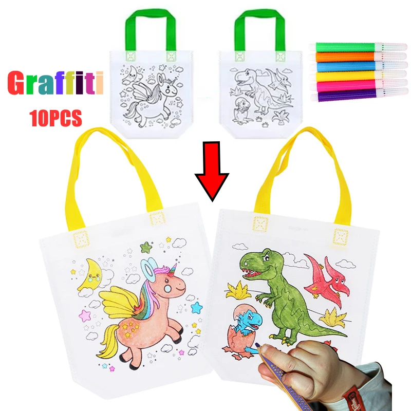 1-10pcs Sets DIY Graffiti Bag  - Kids Educational Workbooks recension och pris