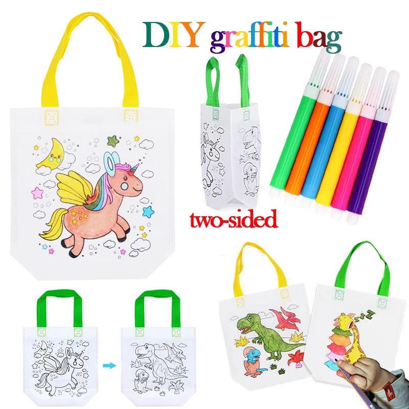 1-10pcs Sets DIY Graffiti Bag  - Kids Educational Workbooks recension och pris
