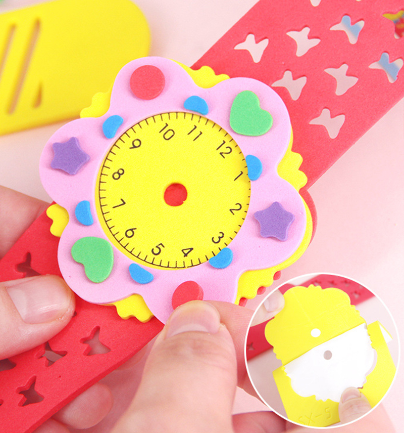2/5/8pcs Kids DIY Watch 3D EVA - Kids Educational Watch recension och pris