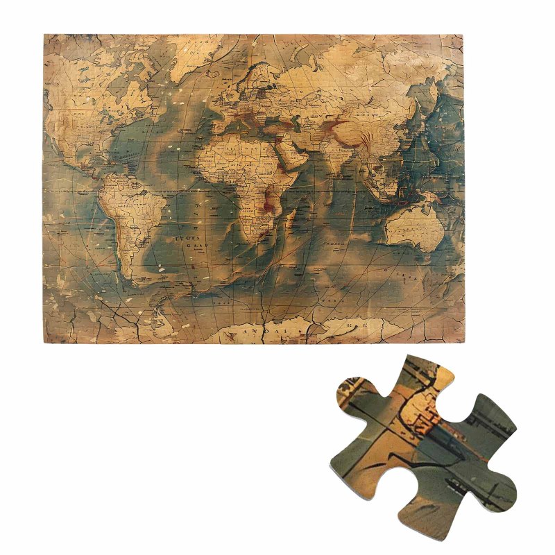500pcs Jigsaw Puzzle for Adult - Puzzle Map World recension och pris