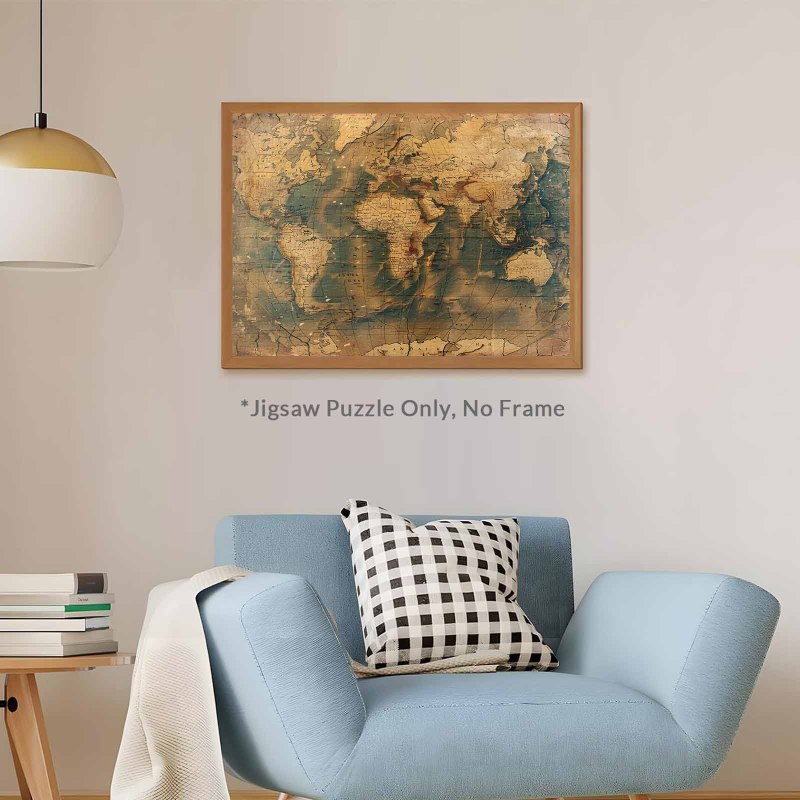 500pcs Jigsaw Puzzle for Adult - Puzzle Map World recension och pris