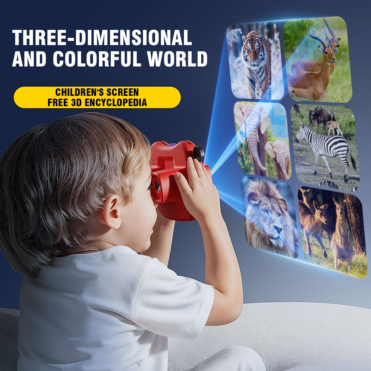 3D Stereoscopic Viewer Toy wit - Kids Education Reels recension och pris