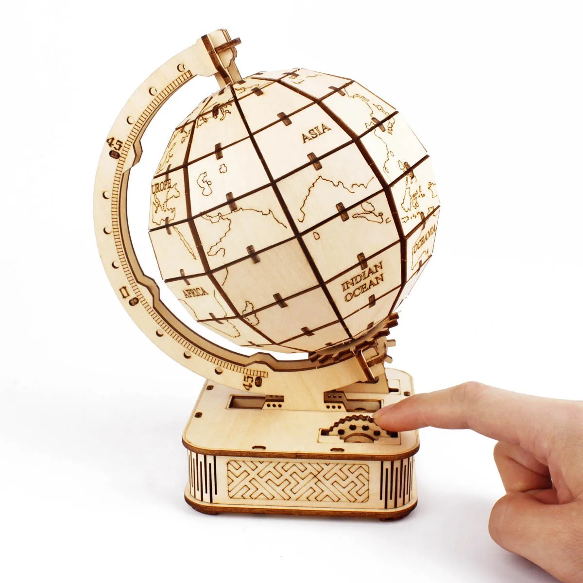 3D Globe Wooden Puzzle Toy Mec - Puzzle Map World recension och pris