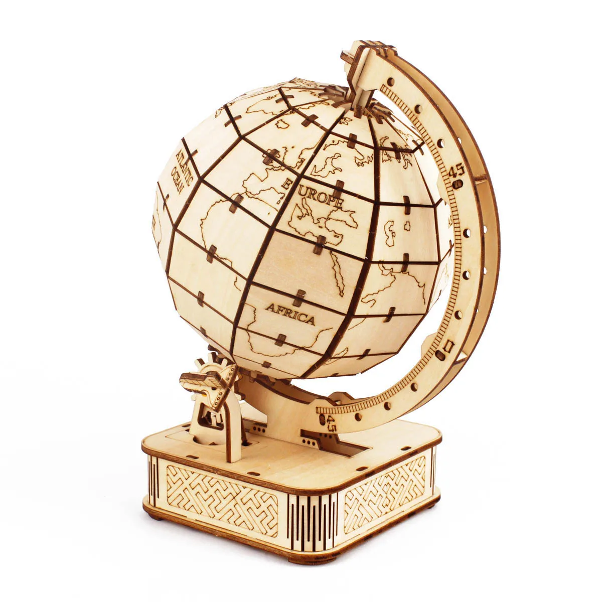 3D Globe Wooden Puzzle Toy Mec - Puzzle Map World recension och pris