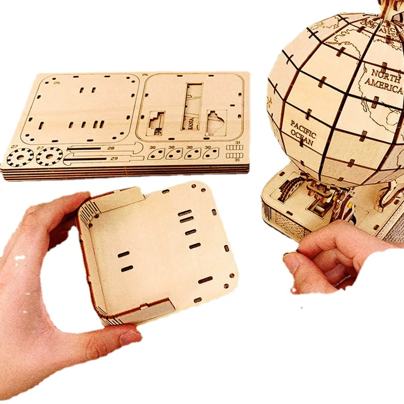 3D Globe Wooden Puzzle Toy Mec - Puzzle Map World recension och pris