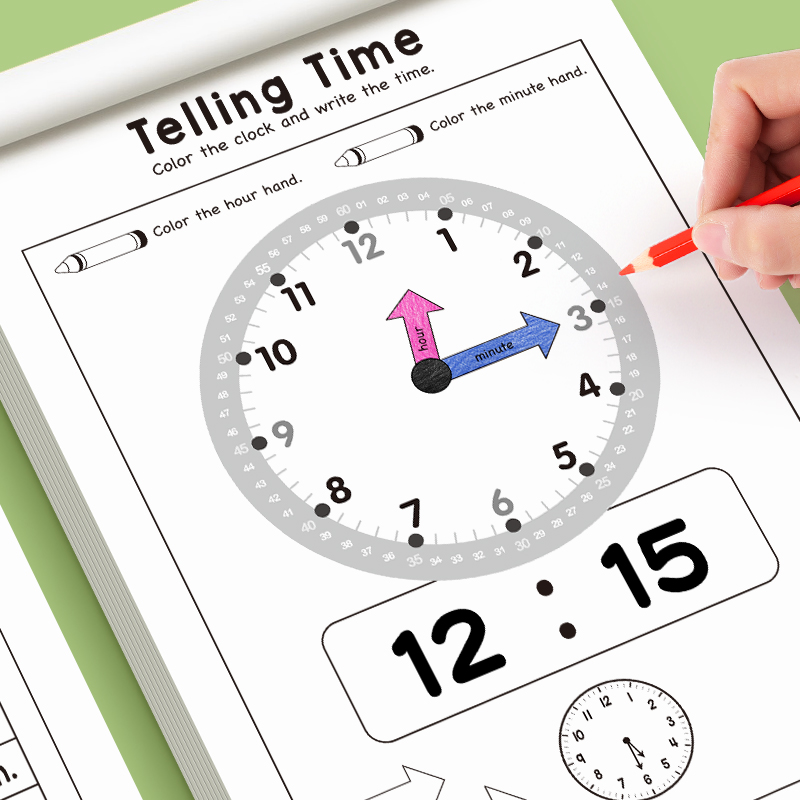 Telling Time Workbook for Kids - Learning Workbook Preschool recension och pris