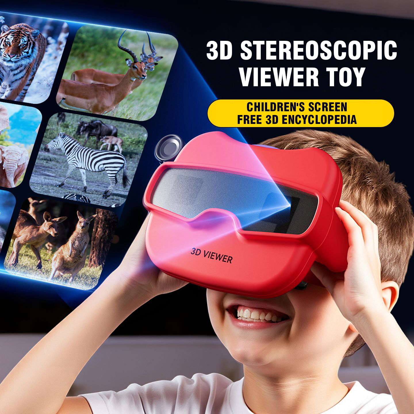Children's Binoculars 3D Stere - Kids Education Reels recension och pris