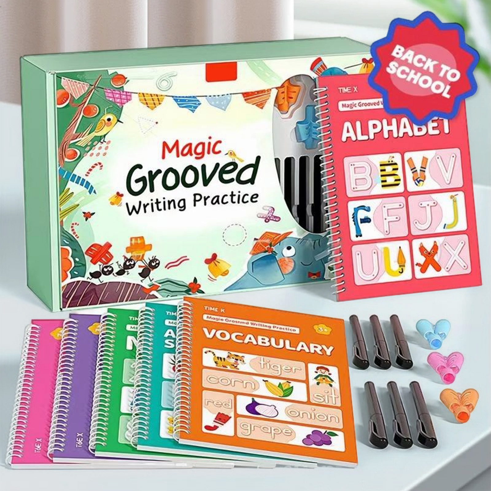 Grooved Writing Practice Books - Learning Workbook Preschool recension och pris