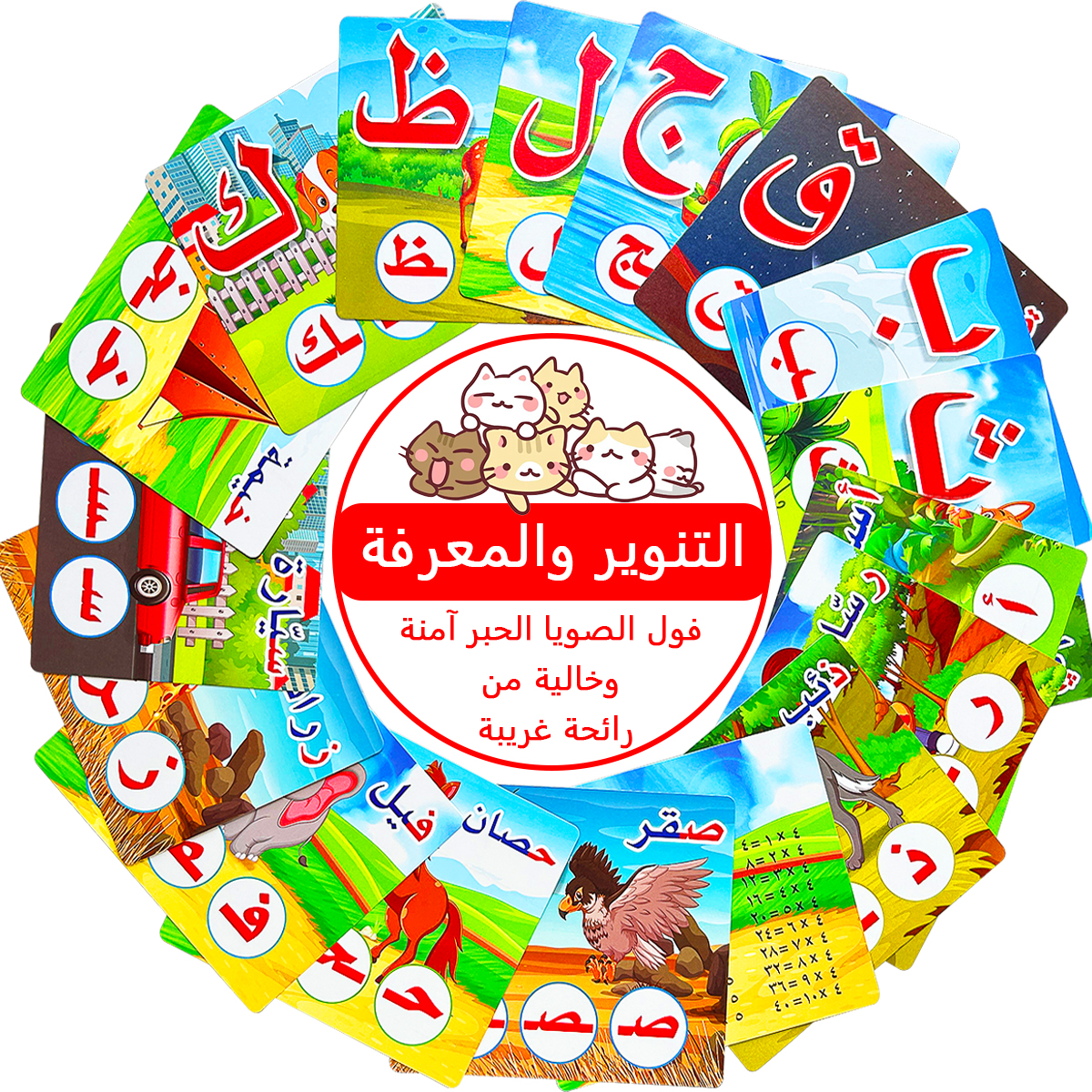 28Pcs Double Sided Arabic Alph - Flash Card Alphabet recension och pris