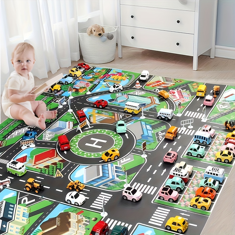 1pc, City Traffic Play Mat, La - Kids Educational Game recension och pris