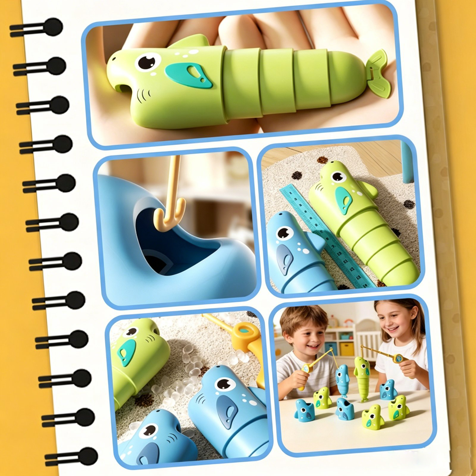 Portable Fishing Toy for Kids  - Kids Education Reels recension och pris