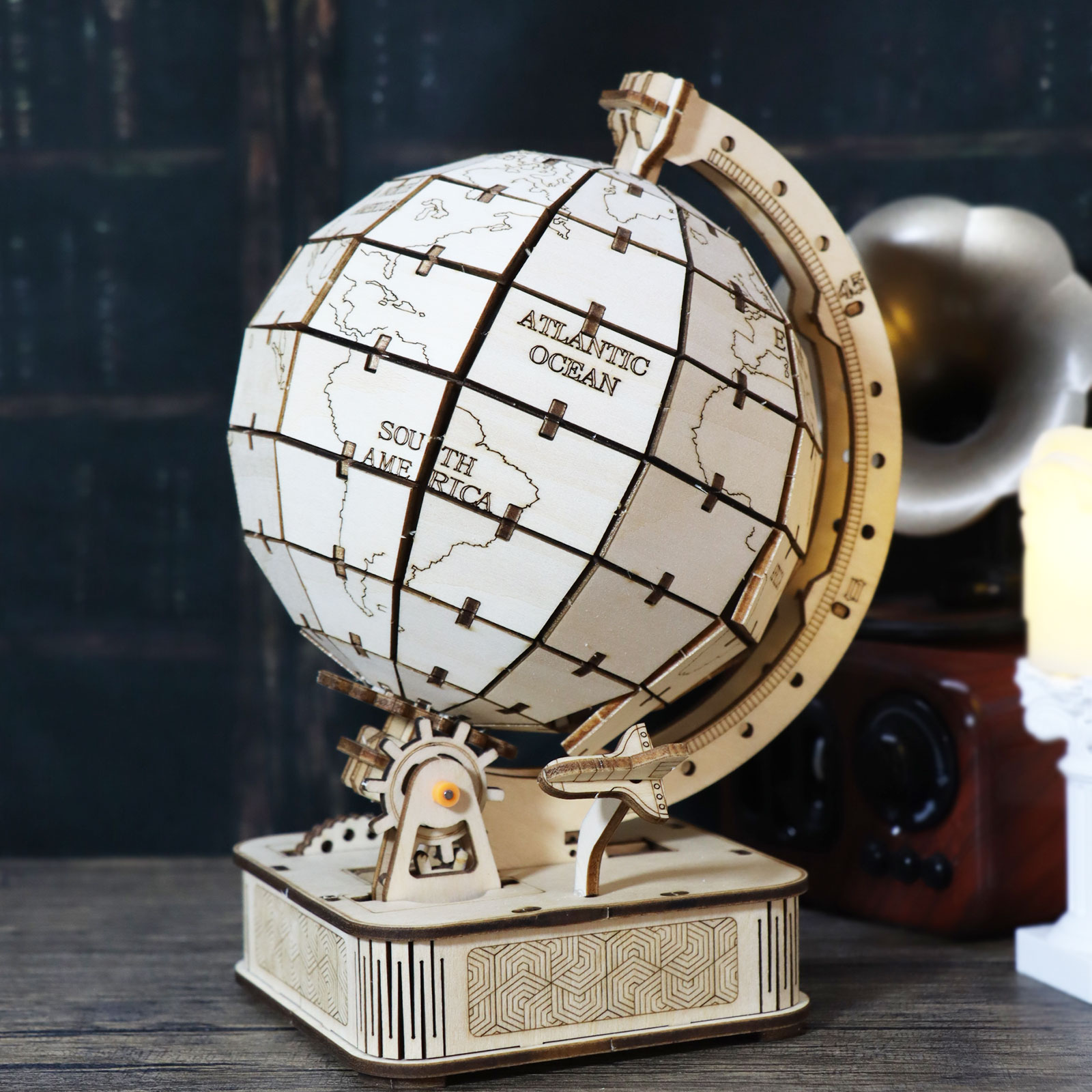 3D Wooden Globe Puzzle DIY Mod - Puzzle Map World recension och pris