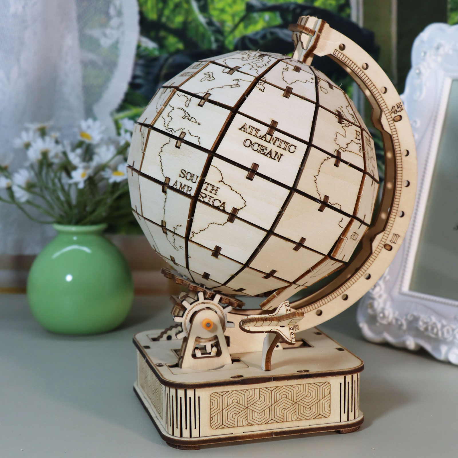 3D Wooden Globe Puzzle DIY Mod - Puzzle Map World recension och pris