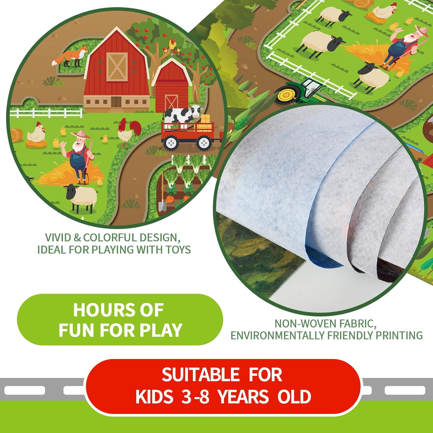 Kids Dream Mat Happy Farm Acti - Kids Educational Game recension och pris