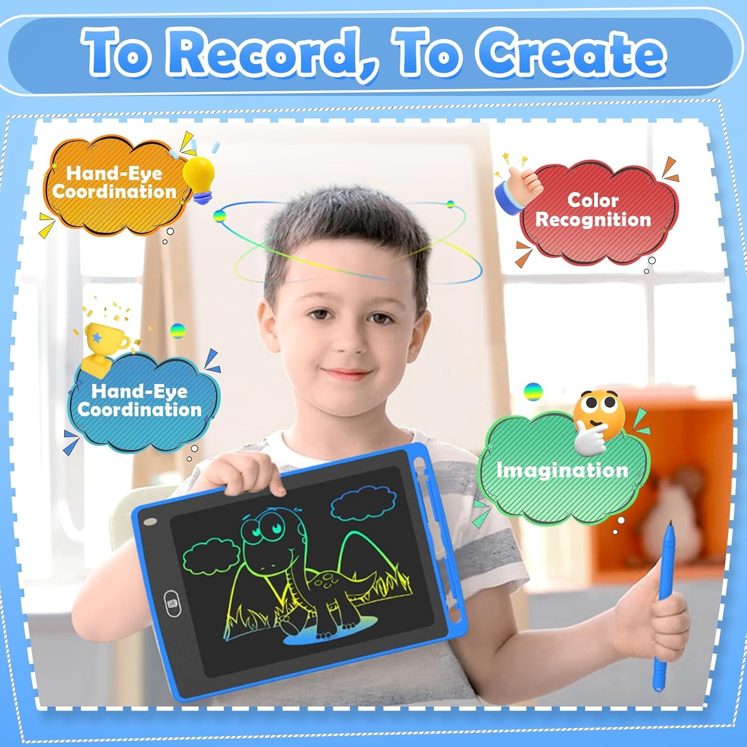 Pack LCD Writing Tablet for Ki - Kids Educational Game recension och pris