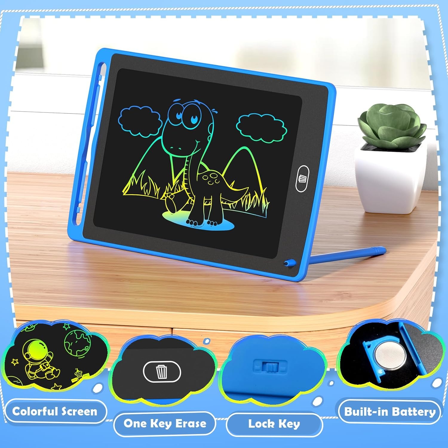 Pack LCD Writing Tablet for Ki - Kids Educational Game recension och pris