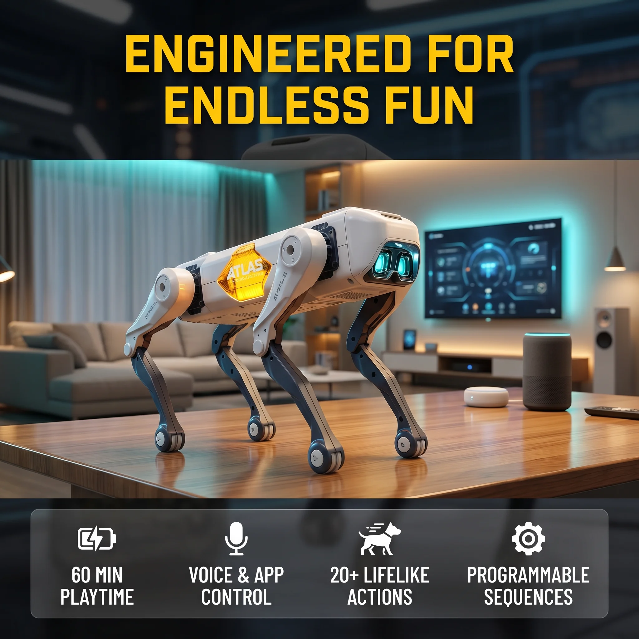 AI Smart Robot Dog, Voice & AP - Kids Educational Game recension och pris