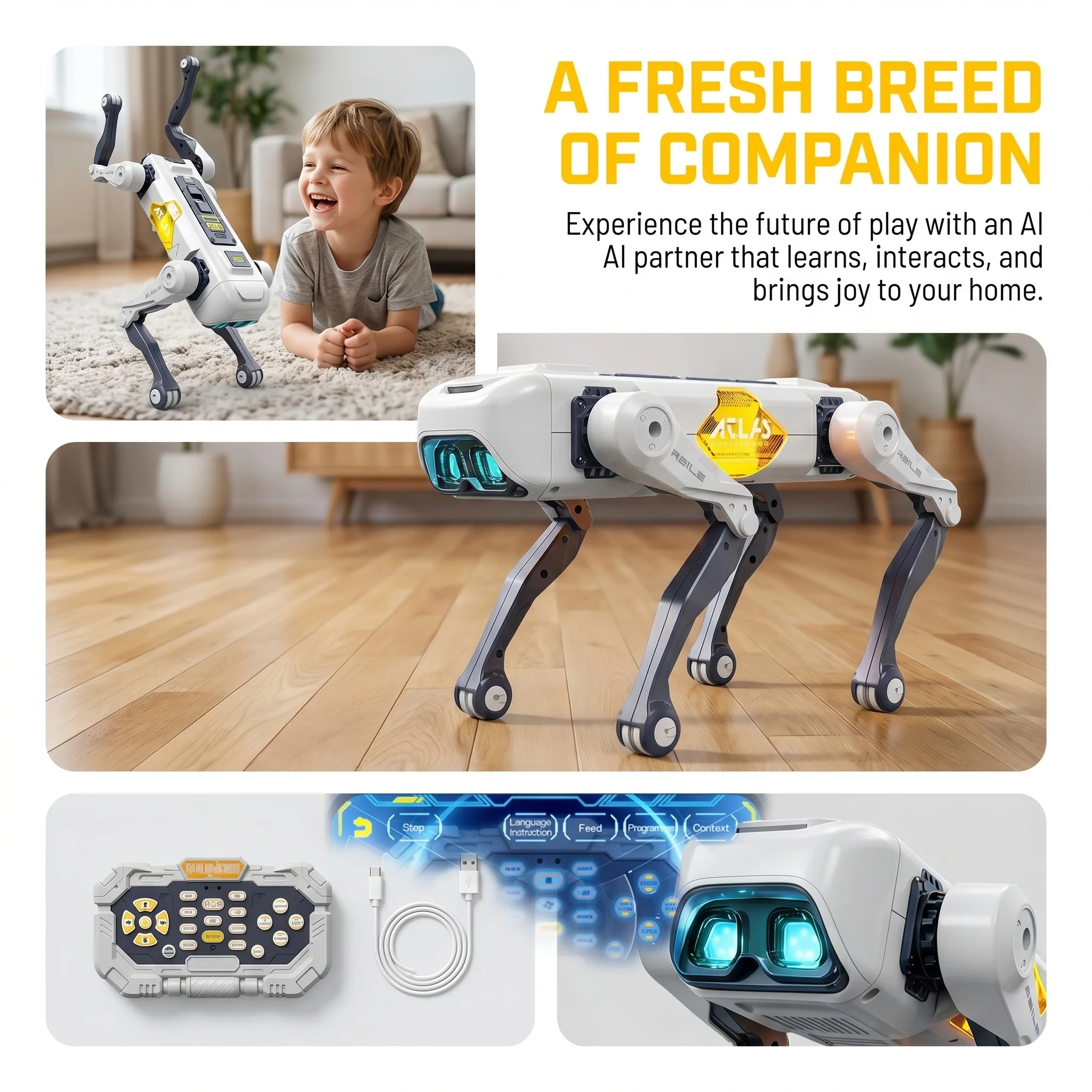 AI Smart Robot Dog, Voice & AP - Kids Educational Game recension och pris