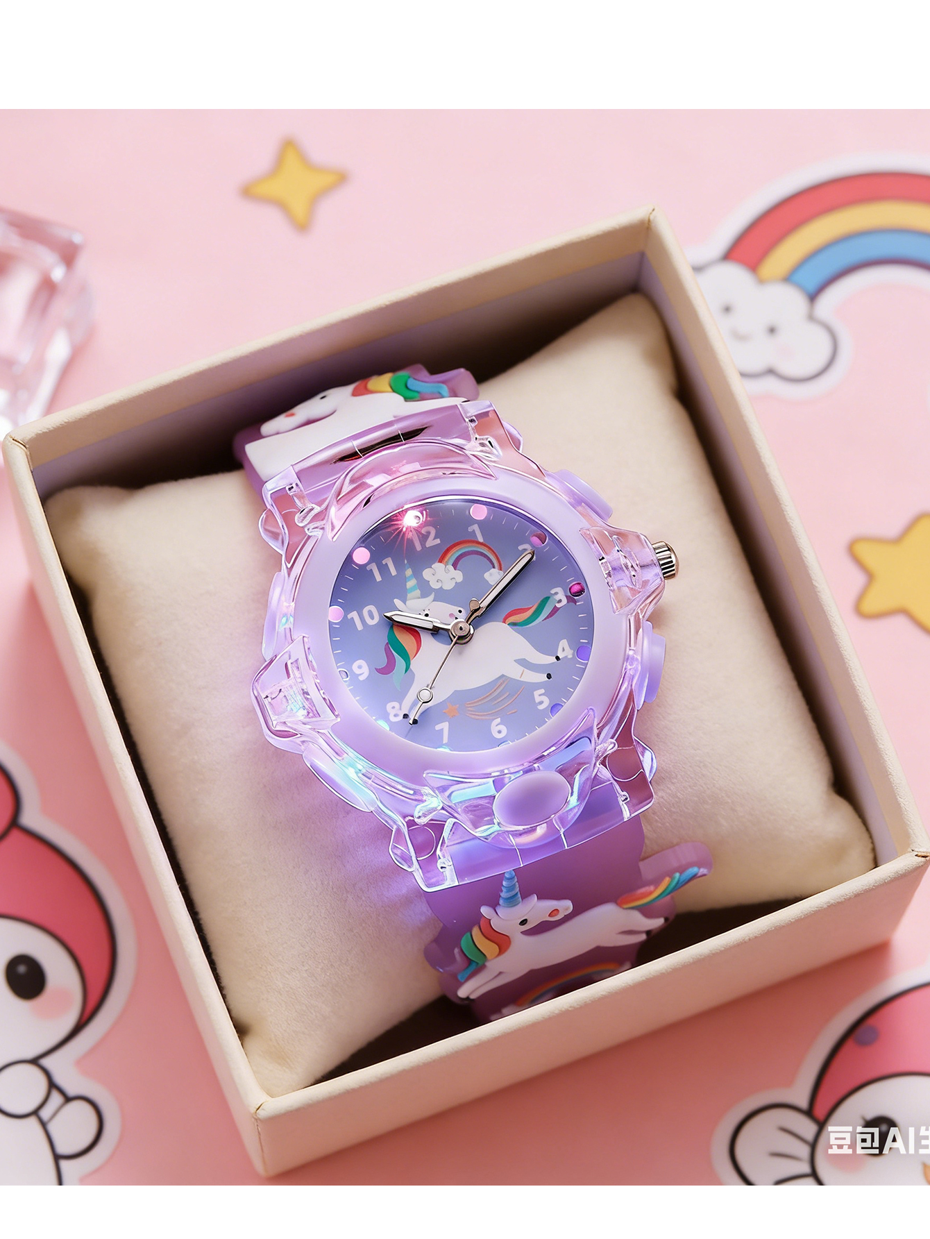 Cute 3D Unicorn Kids Analog Wa - Kids Educational Watch recension och pris