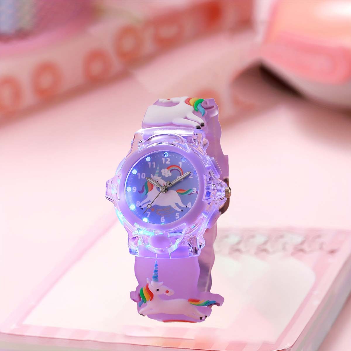 Cute 3D Unicorn Kids Analog Wa - Kids Educational Watch recension och pris