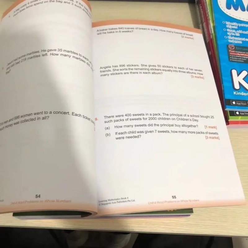 9 Books English Singapore Math - Learning Workbook Preschool recension och pris