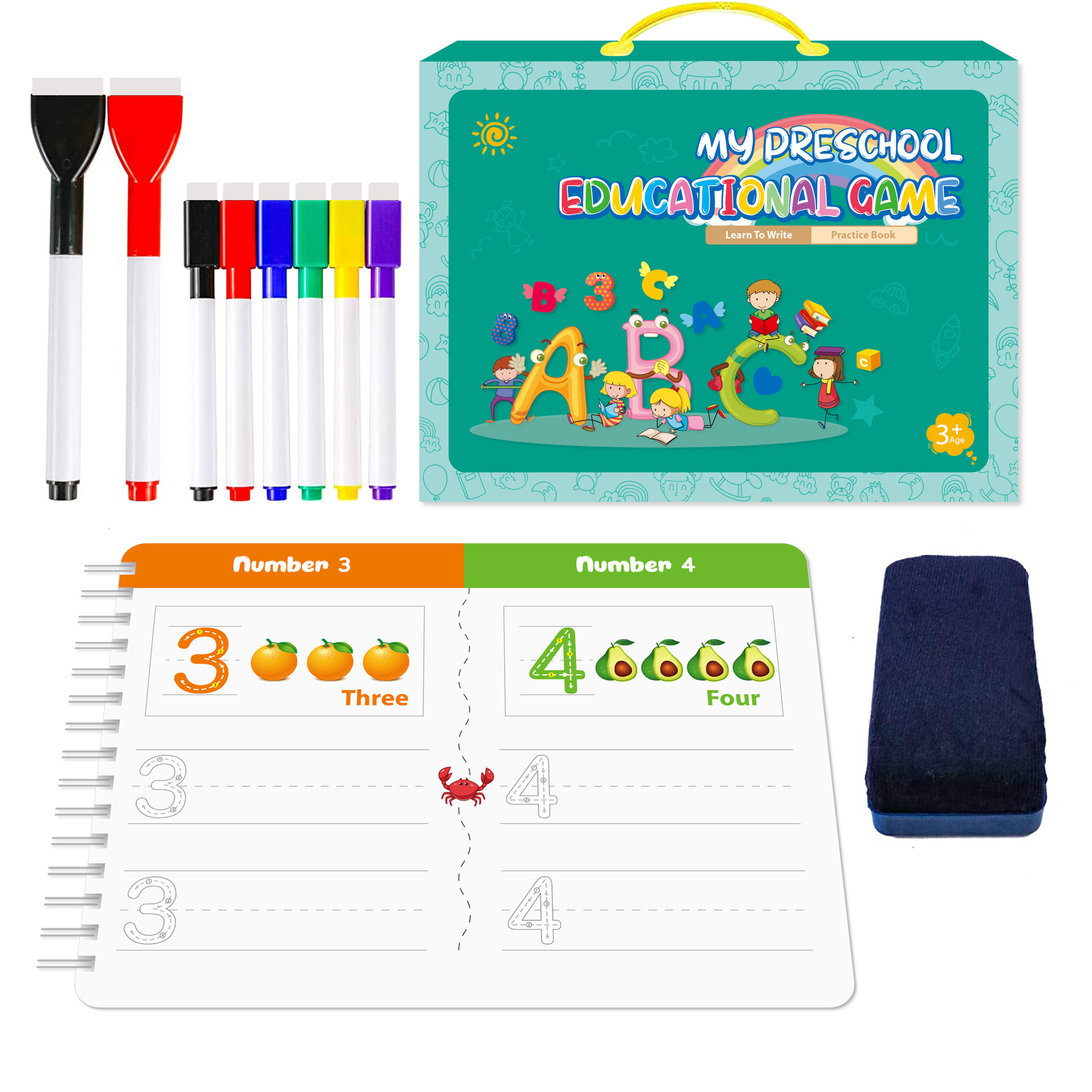 Handwriting Practice Book Mont - Learning Workbook Preschool recension och pris