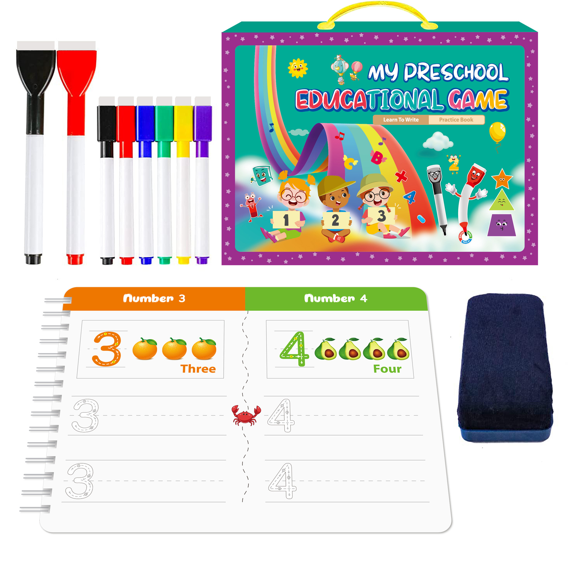 Handwriting Practice Book Mont - Learning Workbook Preschool recension och pris