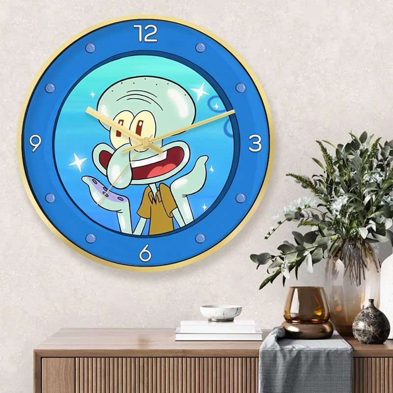 SpongeBo Round Silent Wall Clo - Kids Educational Watch recension och pris